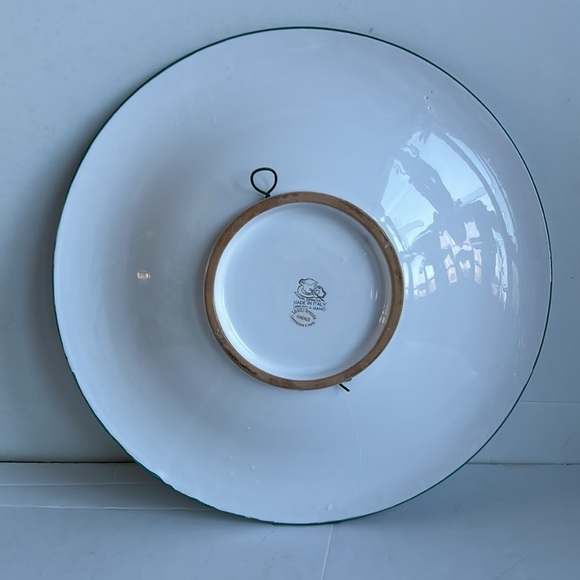 Italian blue birds fruit bowl bowl Labor Deruta hand painted Sbigolo Terrotte - Picture 6 of 16